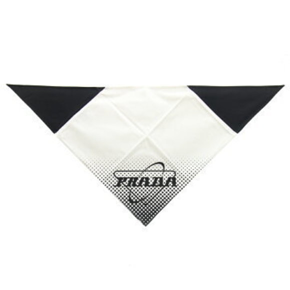 Prada Triangle Scarf White Black Miyashita Park - Picture 1 of 5